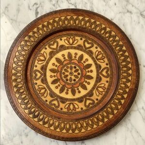Spoldzielnia • “Drzewiarz” • Handcrafted Wooden Decorative Plate • 14 1/4”